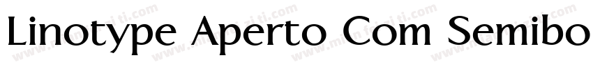 Linotype Aperto Com Semibold字体转换